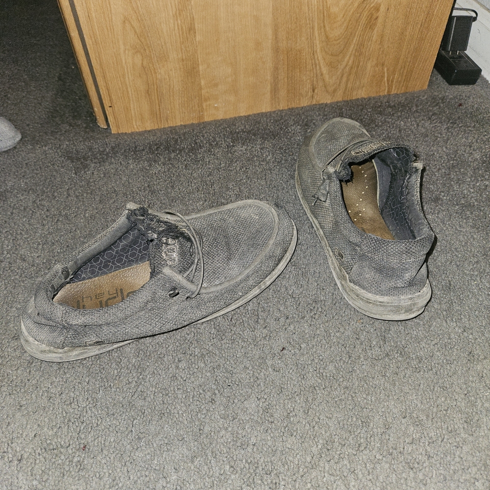 Hey Dude Men's Gray Loafers - Picture 3 of 4